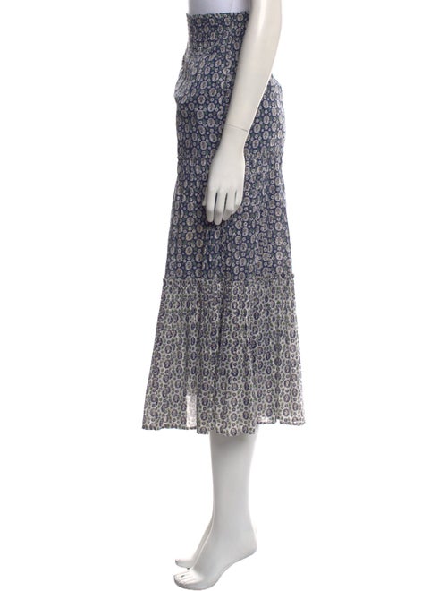 La Vie Rebecca Taylor Floral Print Midi Length Skirt