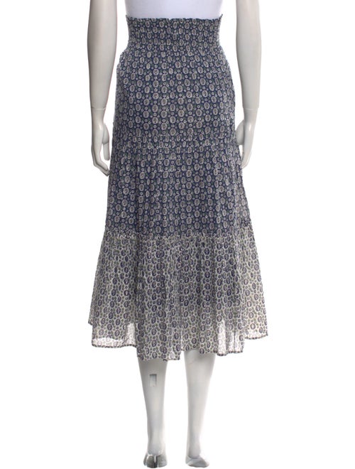 La Vie Rebecca Taylor Floral Print Midi Length Skirt