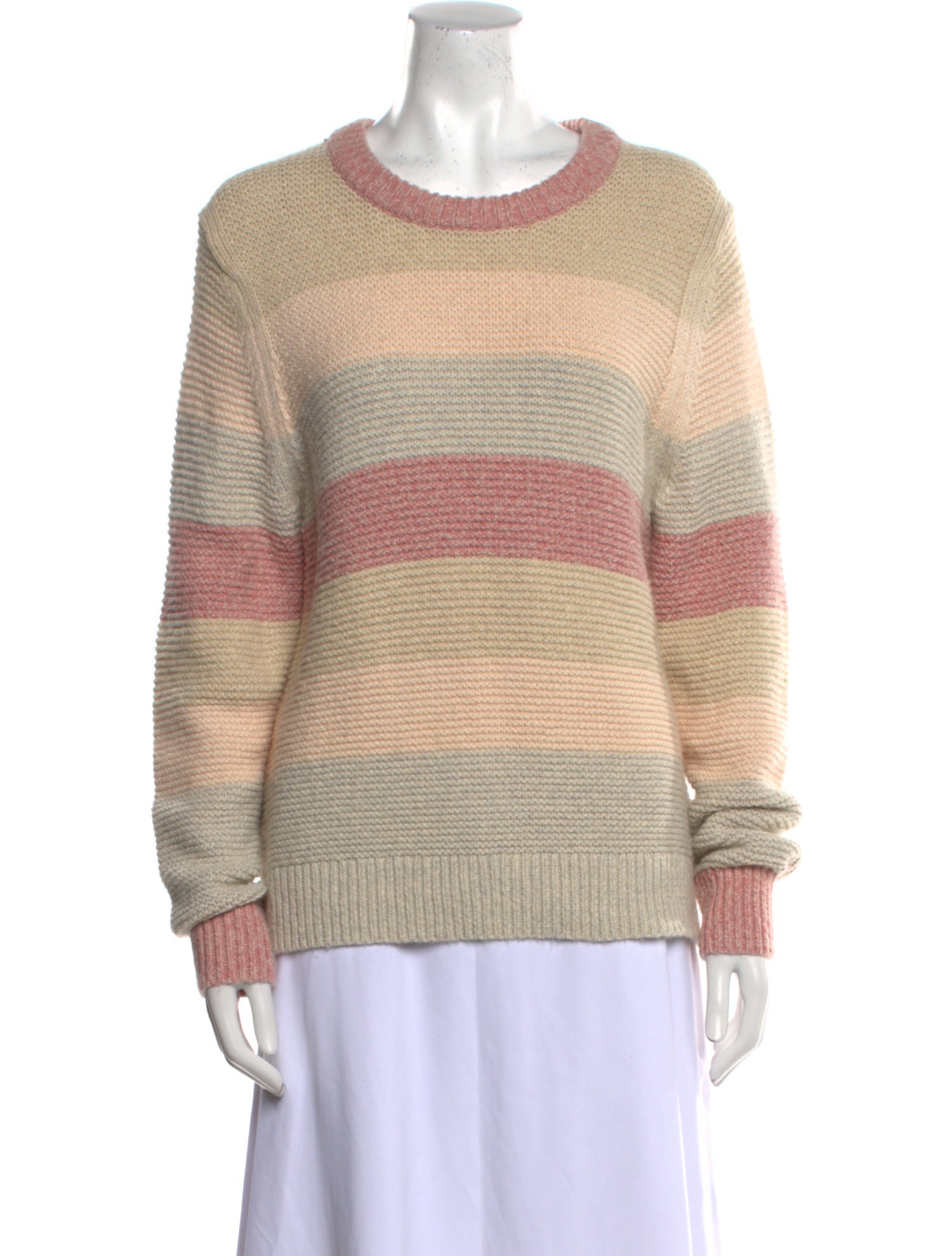La Vie Rebecca Taylor Striped Scoop Neck Sweater