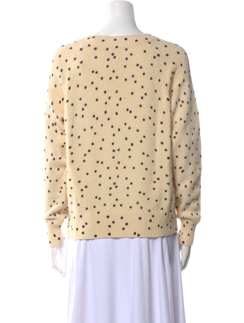 La Vie Rebecca Taylor Printed Bateau Neckline Sweater