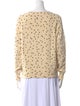La Vie Rebecca Taylor Printed Bateau Neckline Sweater