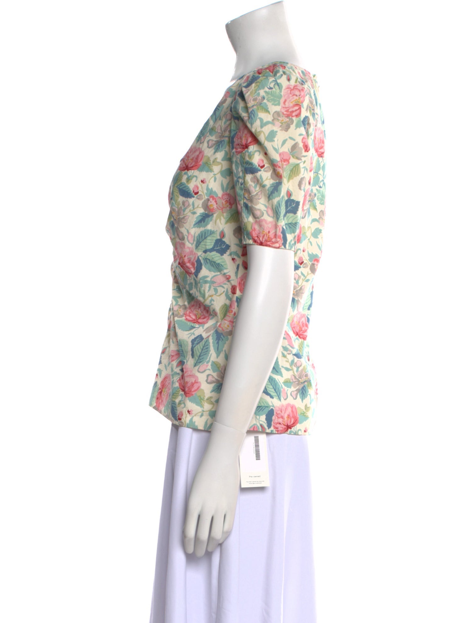 La Vie Rebecca Taylor Floral Print V-Neck Blouse w/ Tags