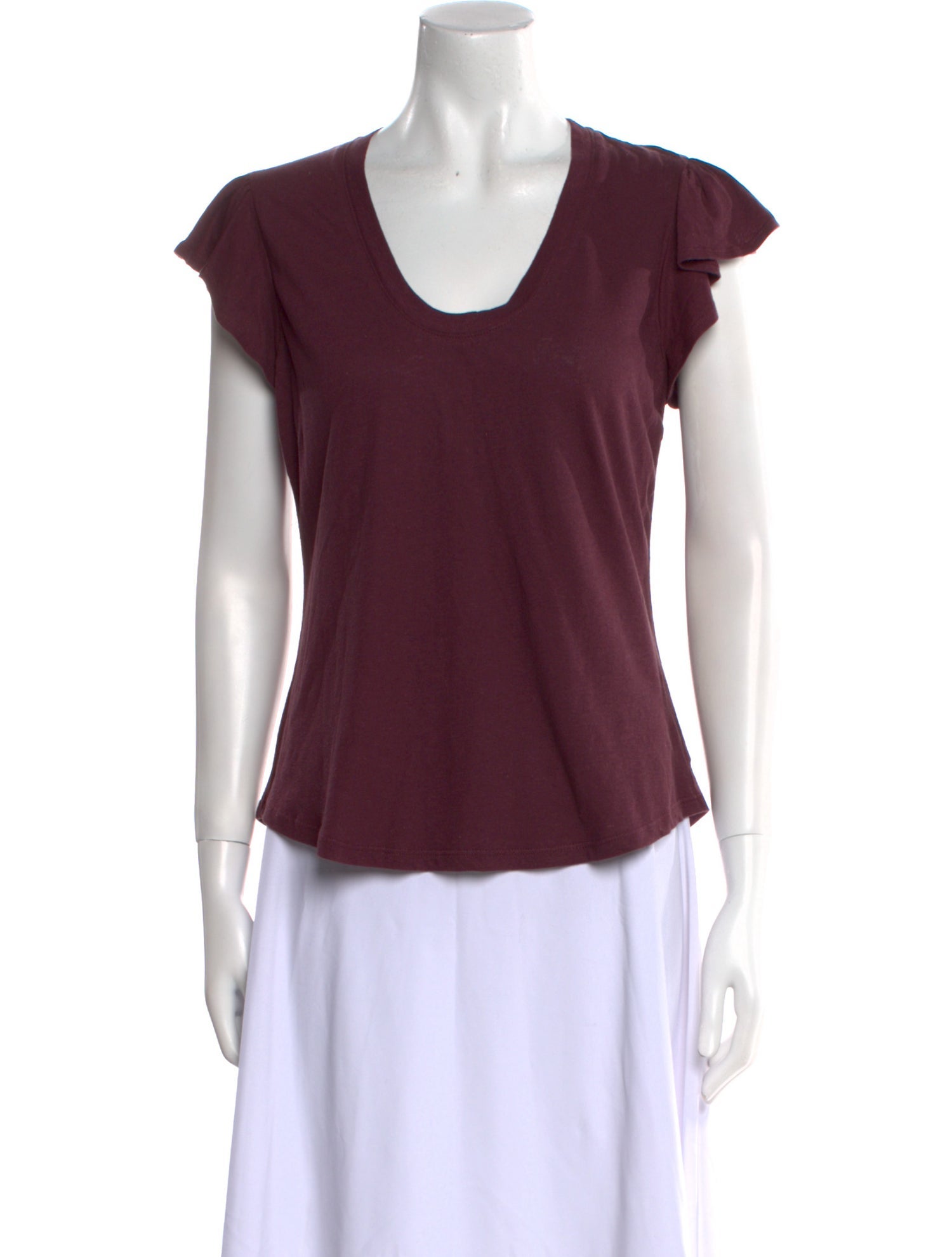 La Vie Rebecca Taylor Scoop Neck Short Sleeve T-Shirt