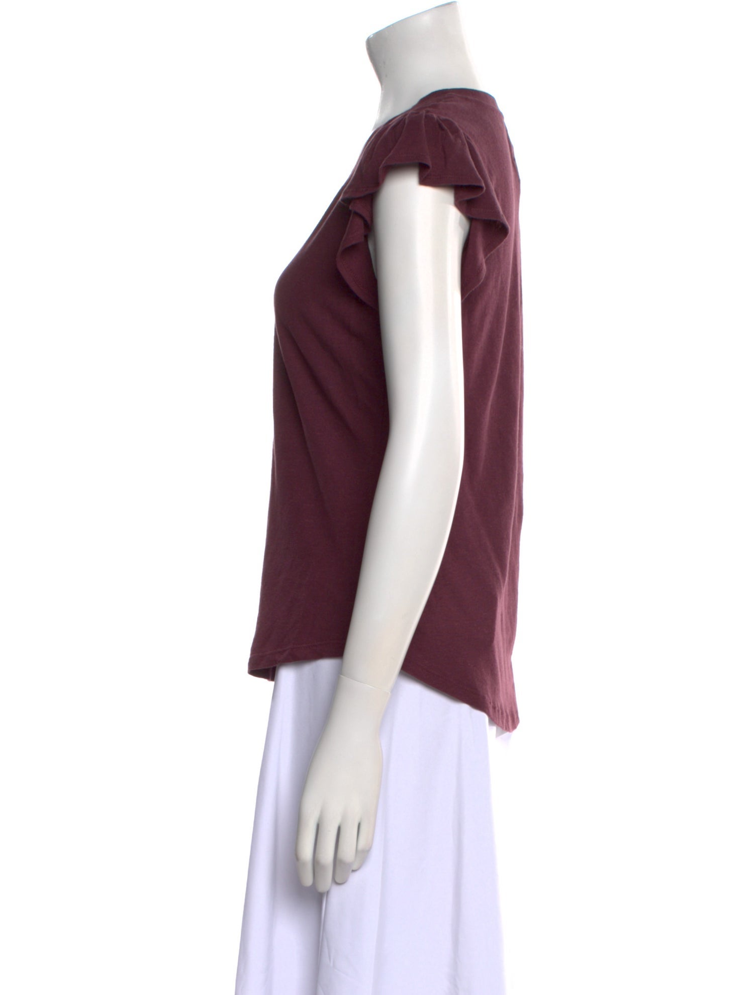 La Vie Rebecca Taylor Scoop Neck Short Sleeve T-Shirt