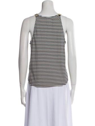 La Vie Rebecca Taylor Floral Print Scoop Neck Top