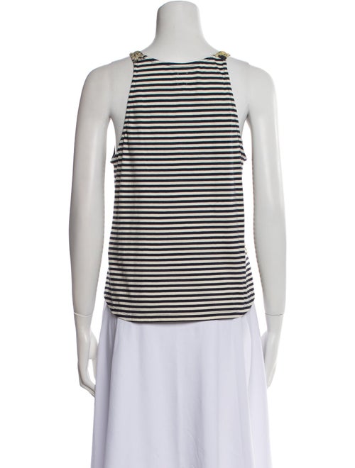 La Vie Rebecca Taylor Floral Print Scoop Neck Top