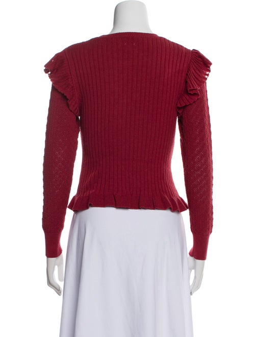 La Vie Rebecca Taylor Wool Crew Neck Sweater