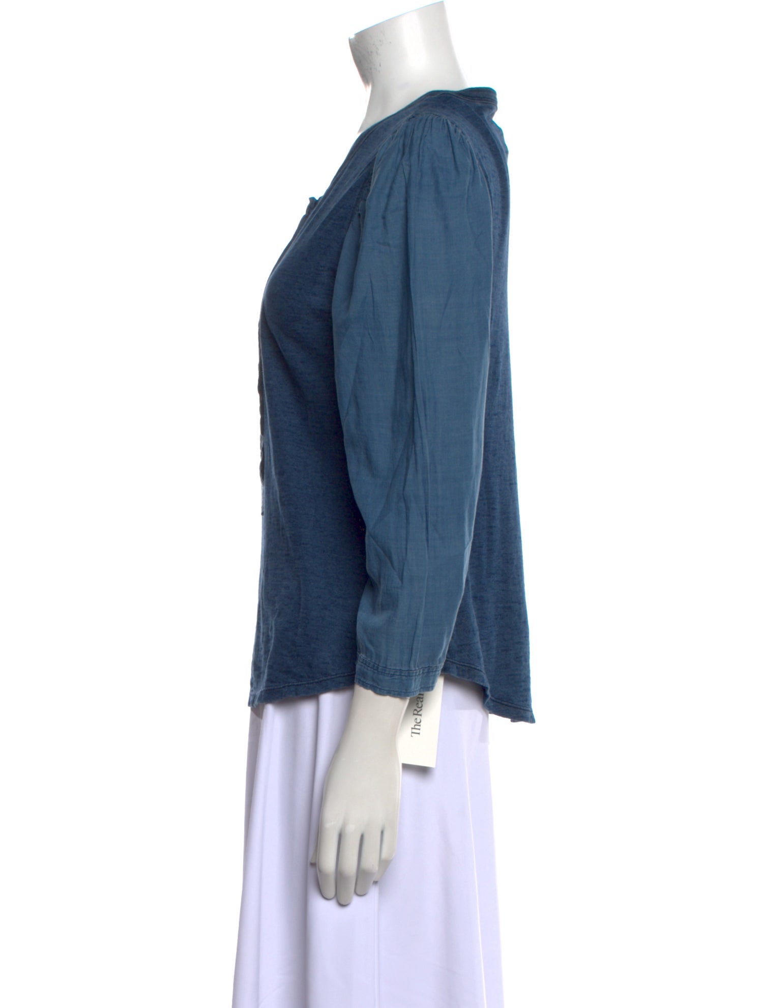 La Vie Rebecca Taylor Scoop Neck Three-Quarter Sleeve Top