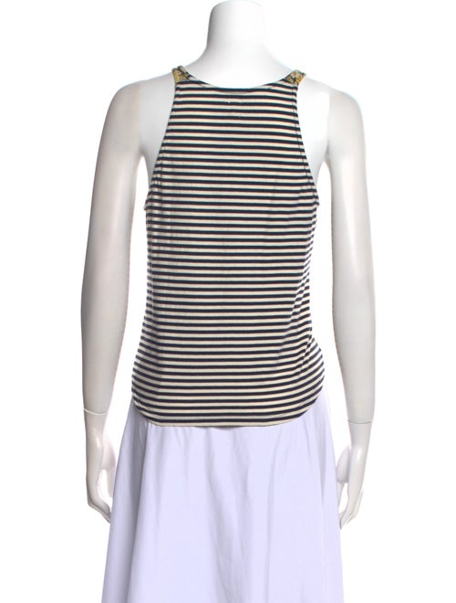 La Vie Rebecca Taylor Floral Print Scoop Neck Crop Top