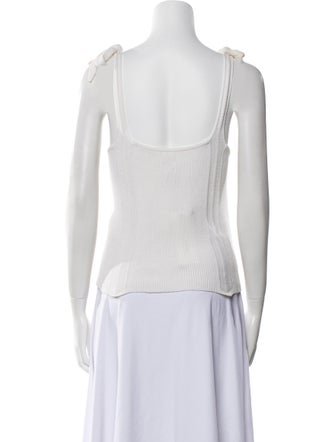 La Vie Rebecca Taylor Square Neckline Sleeveless Top