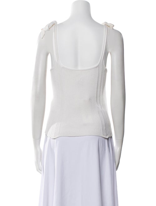 La Vie Rebecca Taylor Square Neckline Sleeveless Top