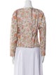 La Vie Rebecca Taylor Floral Print V-Neck Blouse