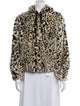 La Vie Rebecca Taylor Animal Print Faux Fur Coat