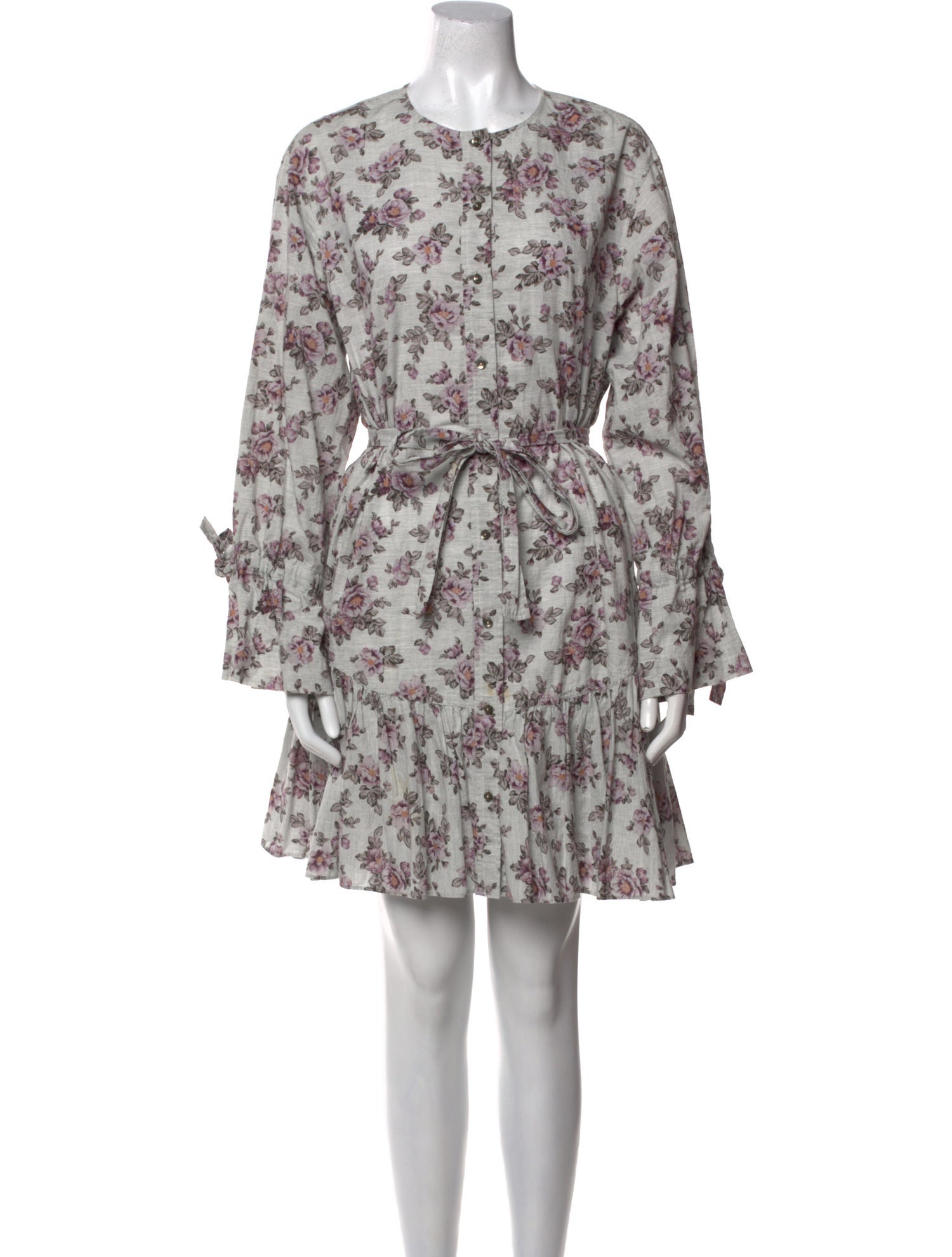 La Vie Rebecca Taylor Floral Print Knee-Length Dress