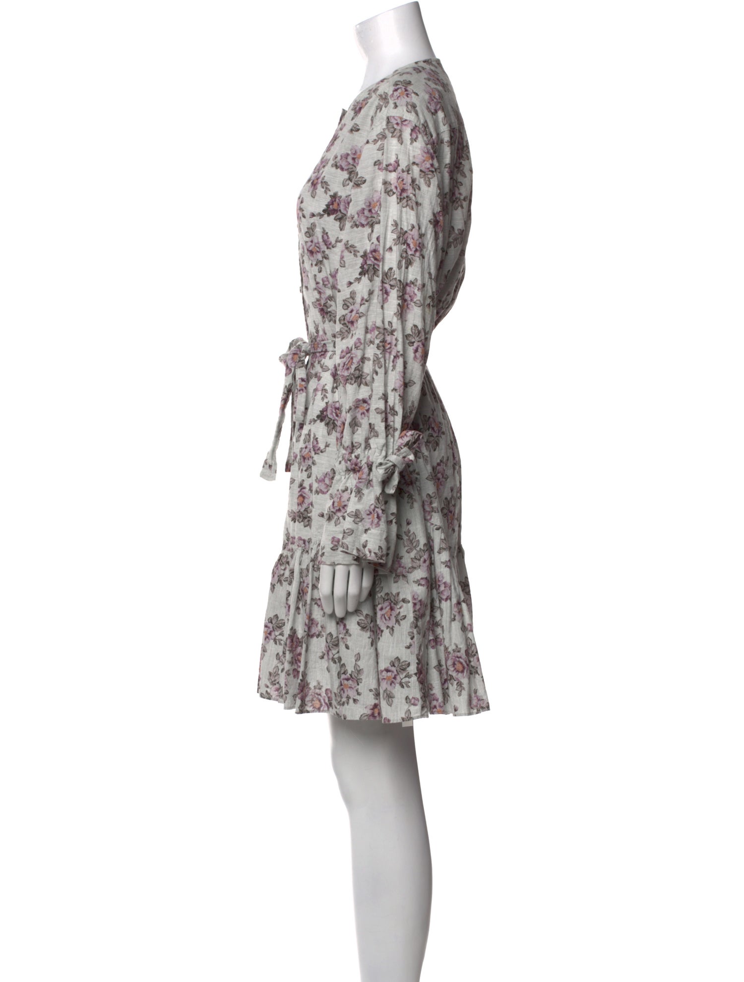 La Vie Rebecca Taylor Floral Print Knee-Length Dress