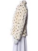 La Vie Rebecca Taylor Faux Fur Polka Dot Print Faux Fur Jacket