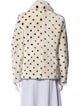 La Vie Rebecca Taylor Faux Fur Polka Dot Print Faux Fur Jacket