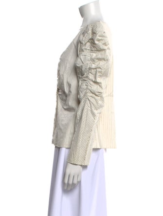 La Vie Rebecca Taylor V-Neck Long Sleeve Top