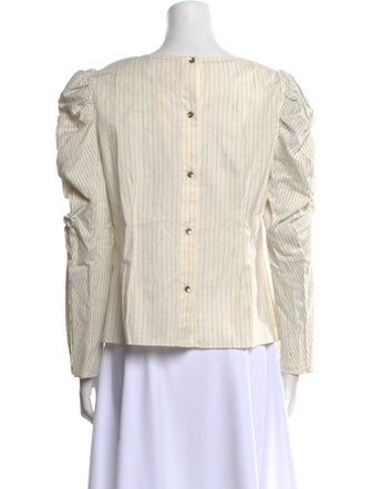 La Vie Rebecca Taylor V-Neck Long Sleeve Top