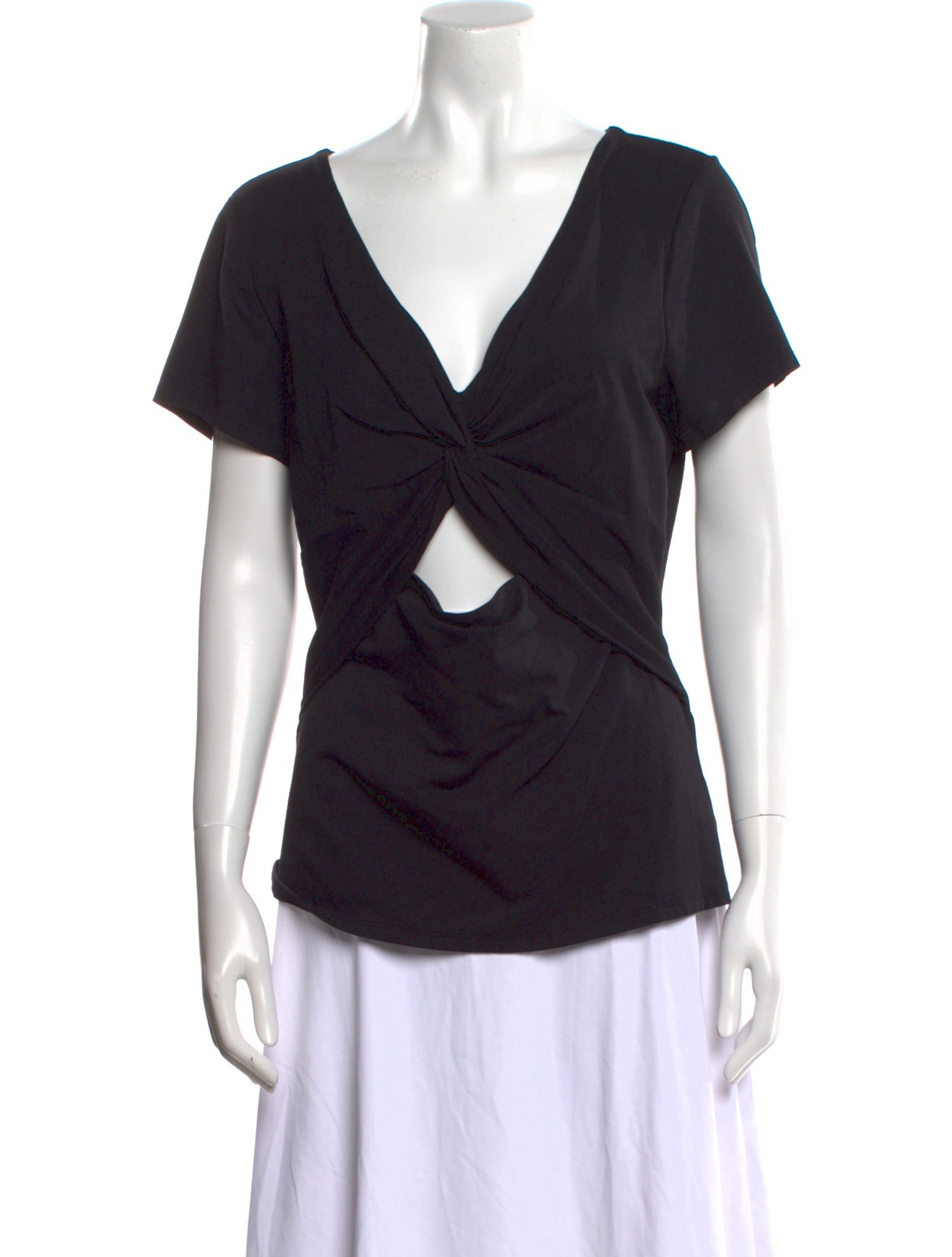 La Vie Rebecca Taylor V-Neck Short Sleeve Blouse w/ Tags