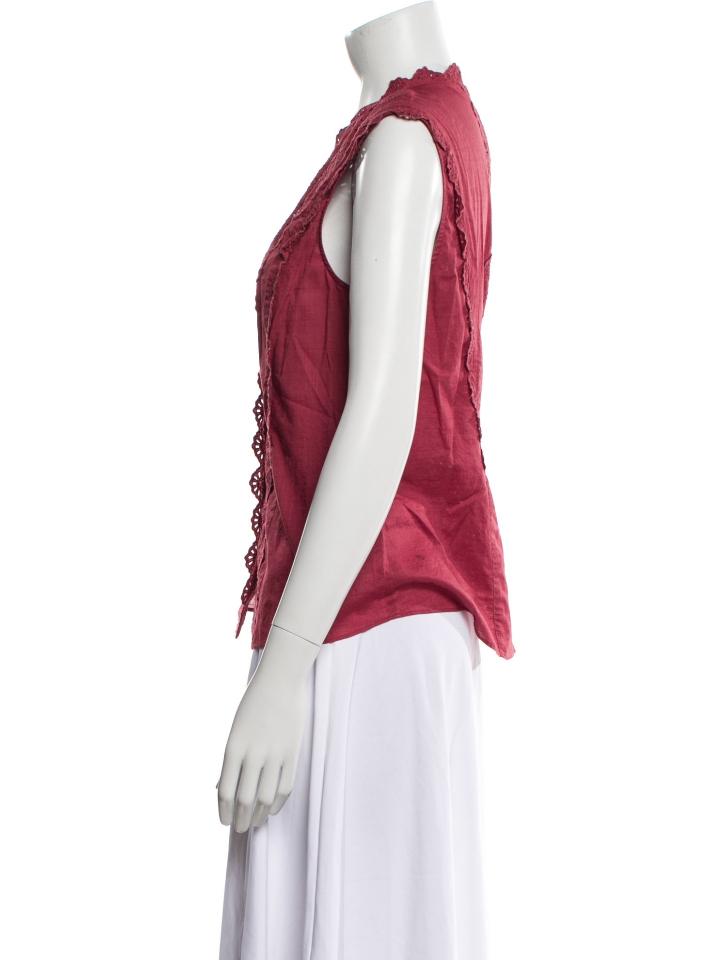 La Vie Rebecca Taylor V-Neck Short Sleeve Top w/ Tags