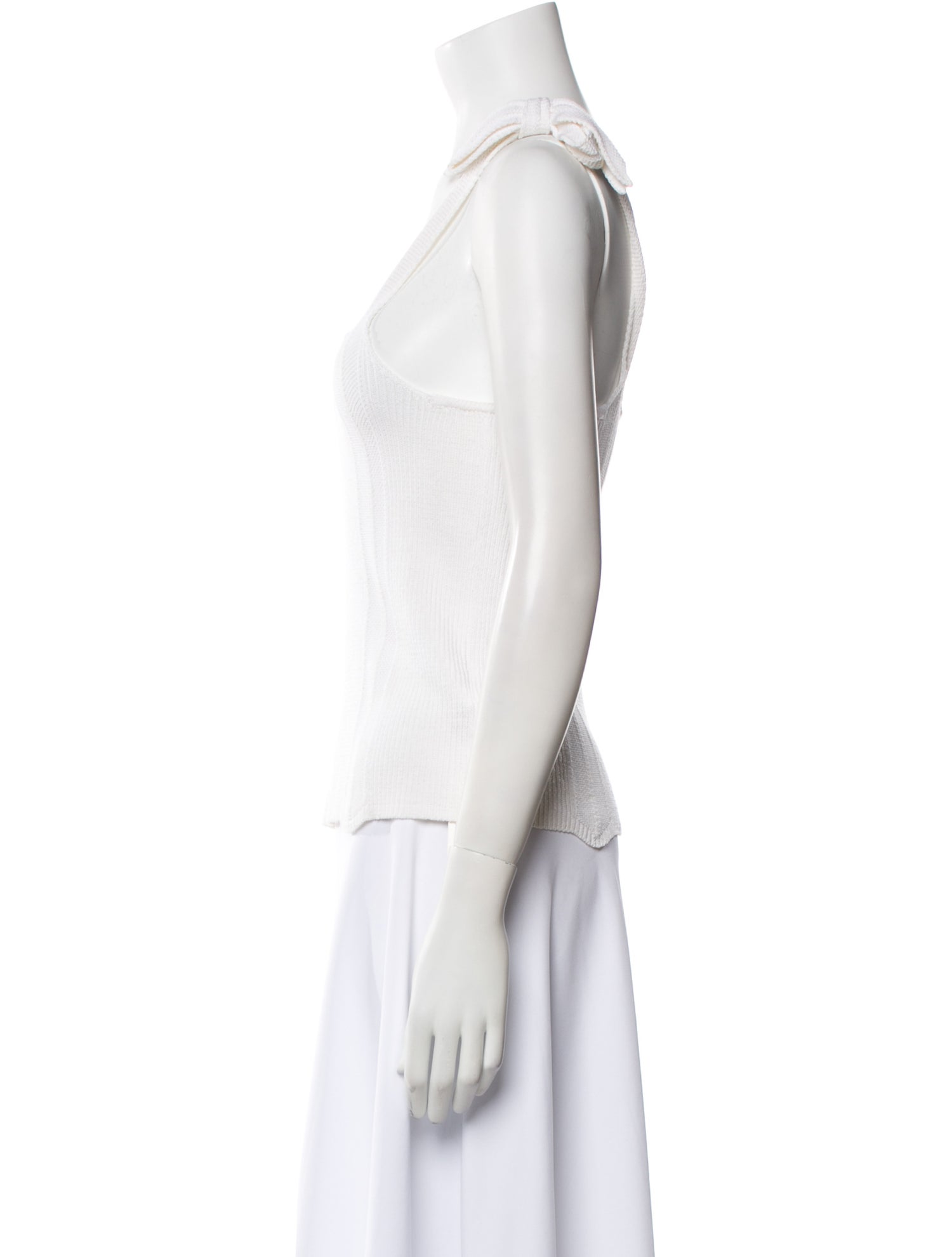 La Vie Rebecca Taylor Square Neckline Sleeveless Top