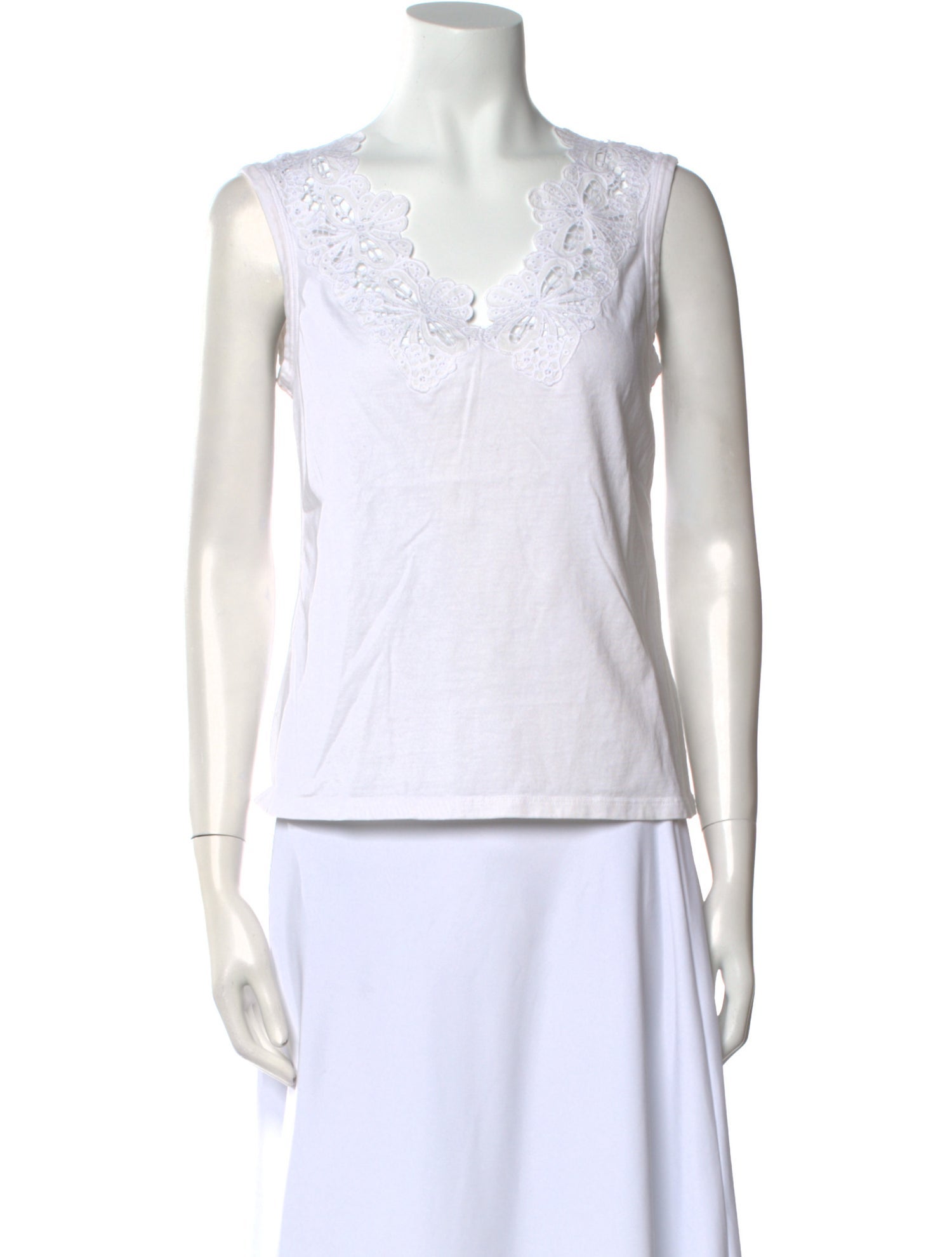 La Vie Rebecca Taylor V-Neck Sleeveless Top w/ Tags