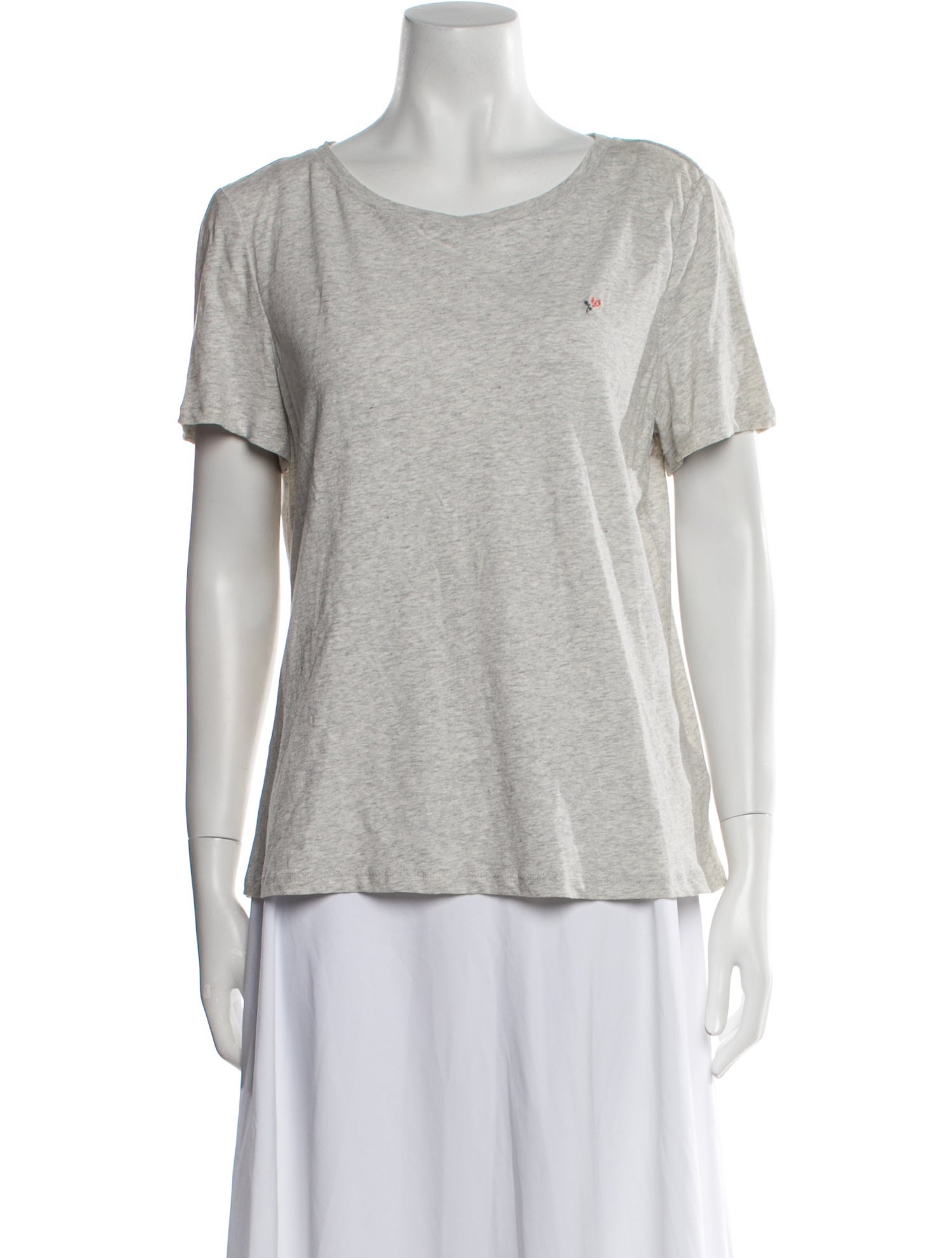 La Vie Rebecca Taylor Scoop Neck Short Sleeve T-Shirt