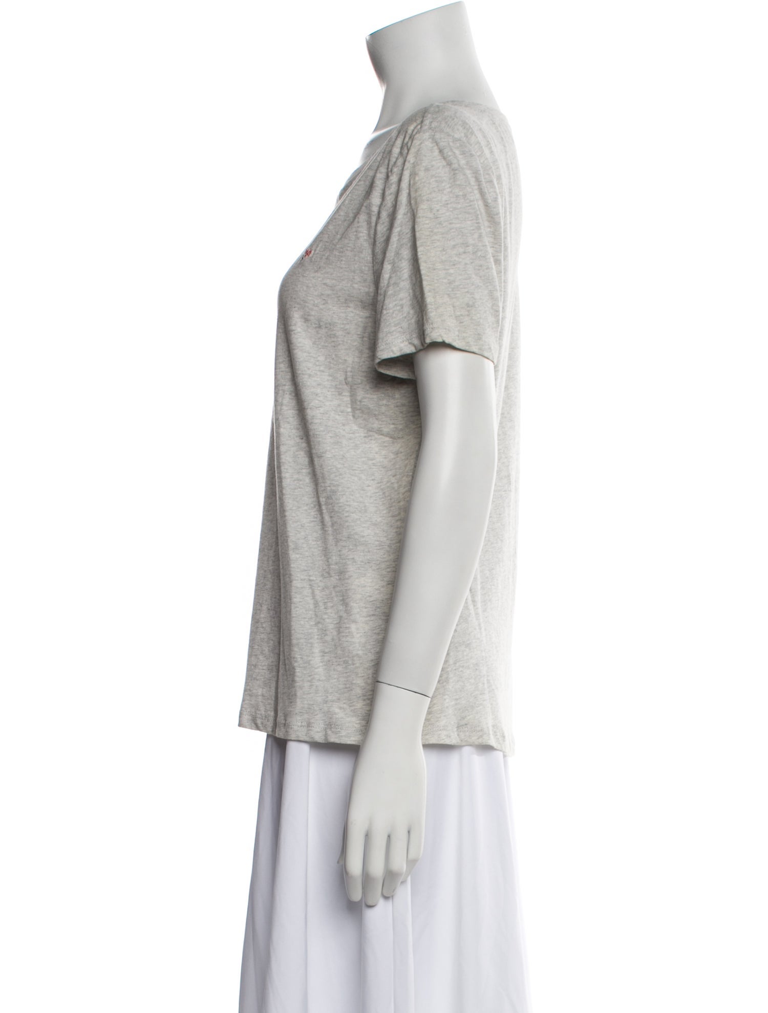 La Vie Rebecca Taylor Scoop Neck Short Sleeve T-Shirt