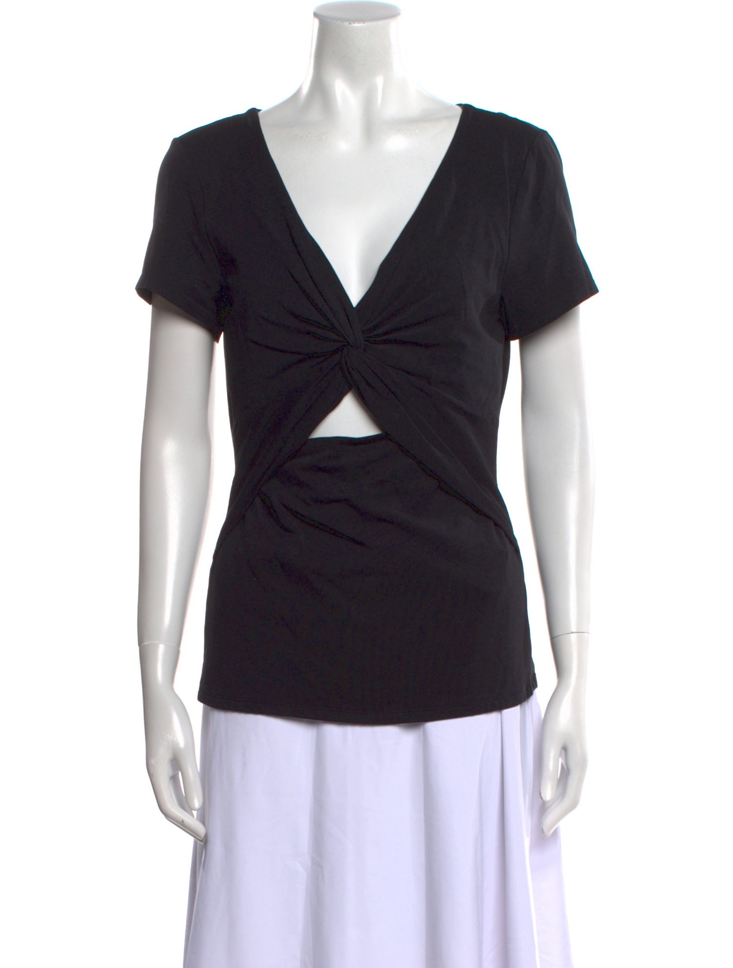 La Vie Rebecca Taylor V-Neck Short Sleeve T-Shirt