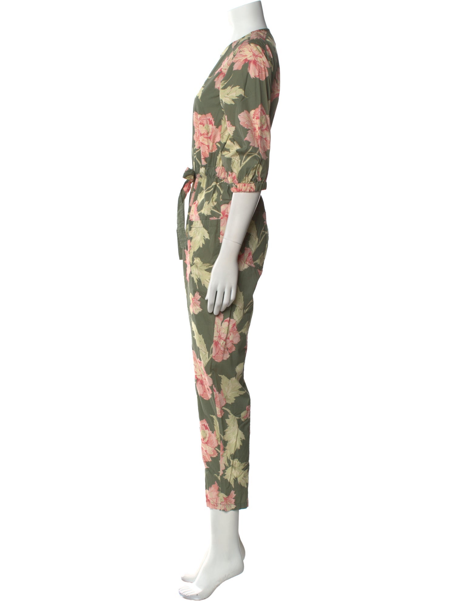 La Vie Rebecca Taylor Floral Print Crew Neck Jumpsuit w/ Tags