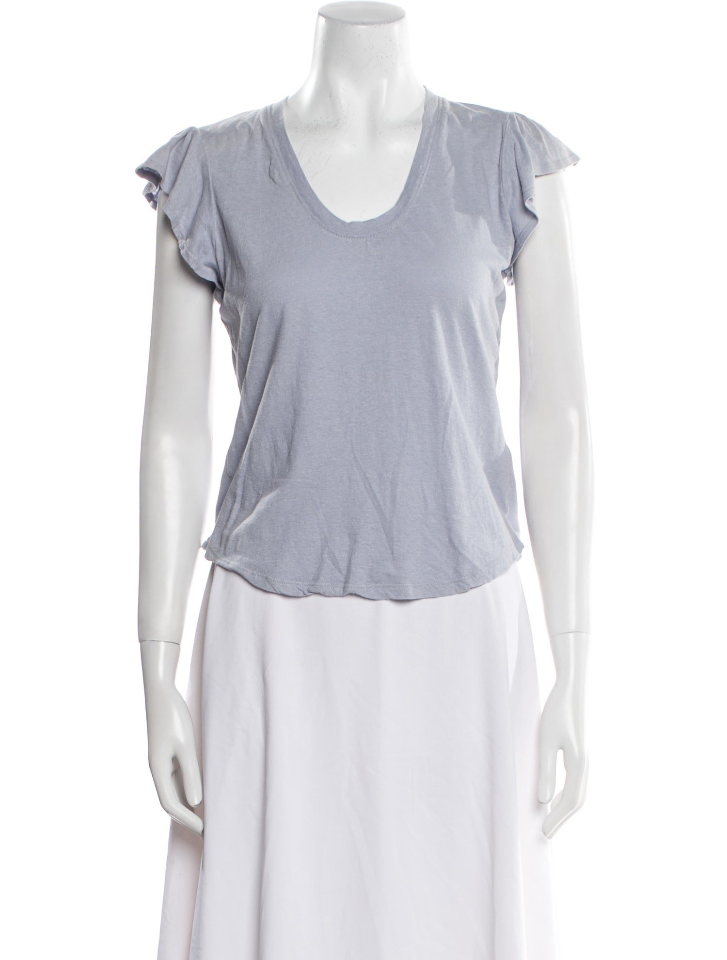 La Vie Rebecca Taylor Scoop Neck Short Sleeve T-Shirt