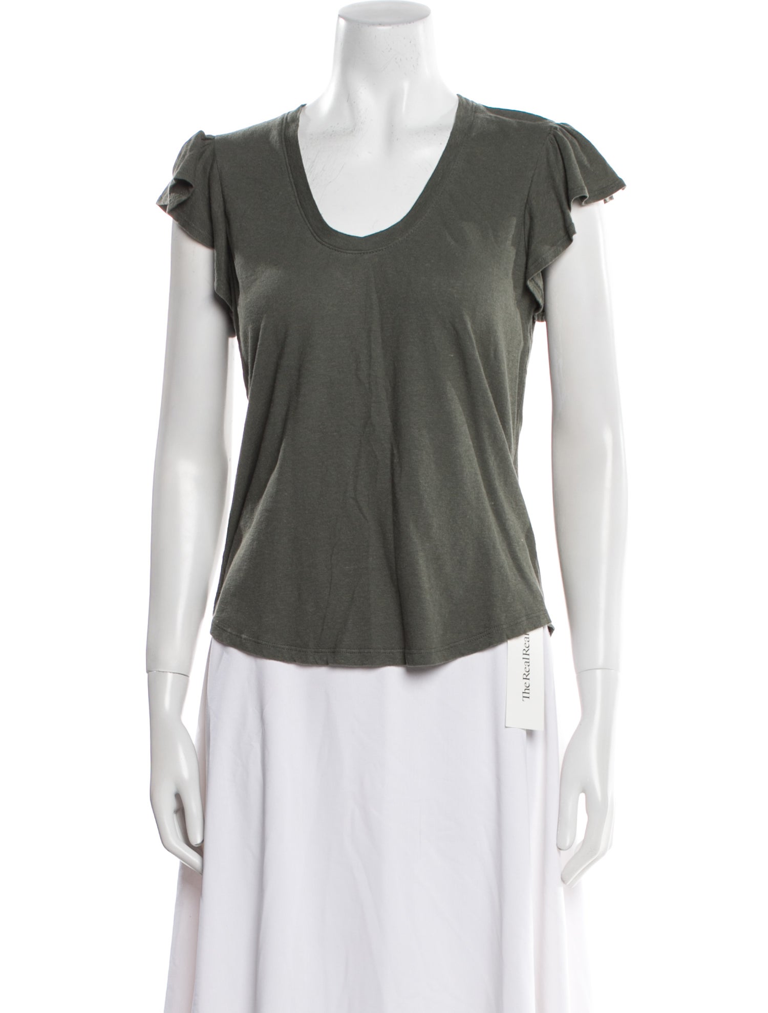 La Vie Rebecca Taylor Scoop Neck Short Sleeve T-Shirt