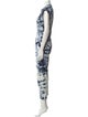 La Vie Rebecca Taylor Tie-Dye Print V-Neck Jumpsuit