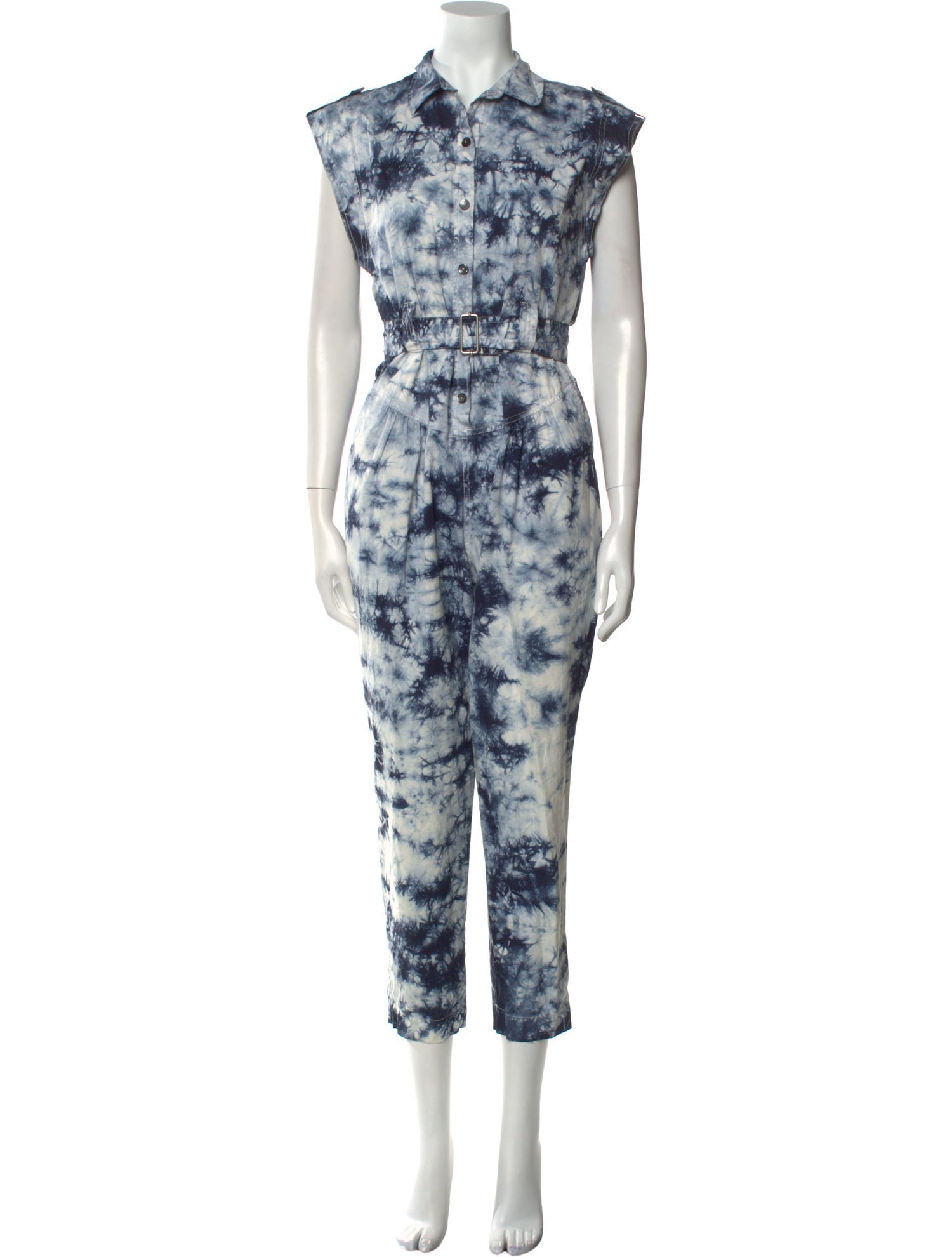 La Vie Rebecca Taylor Tie-Dye Print V-Neck Jumpsuit w/ Tags