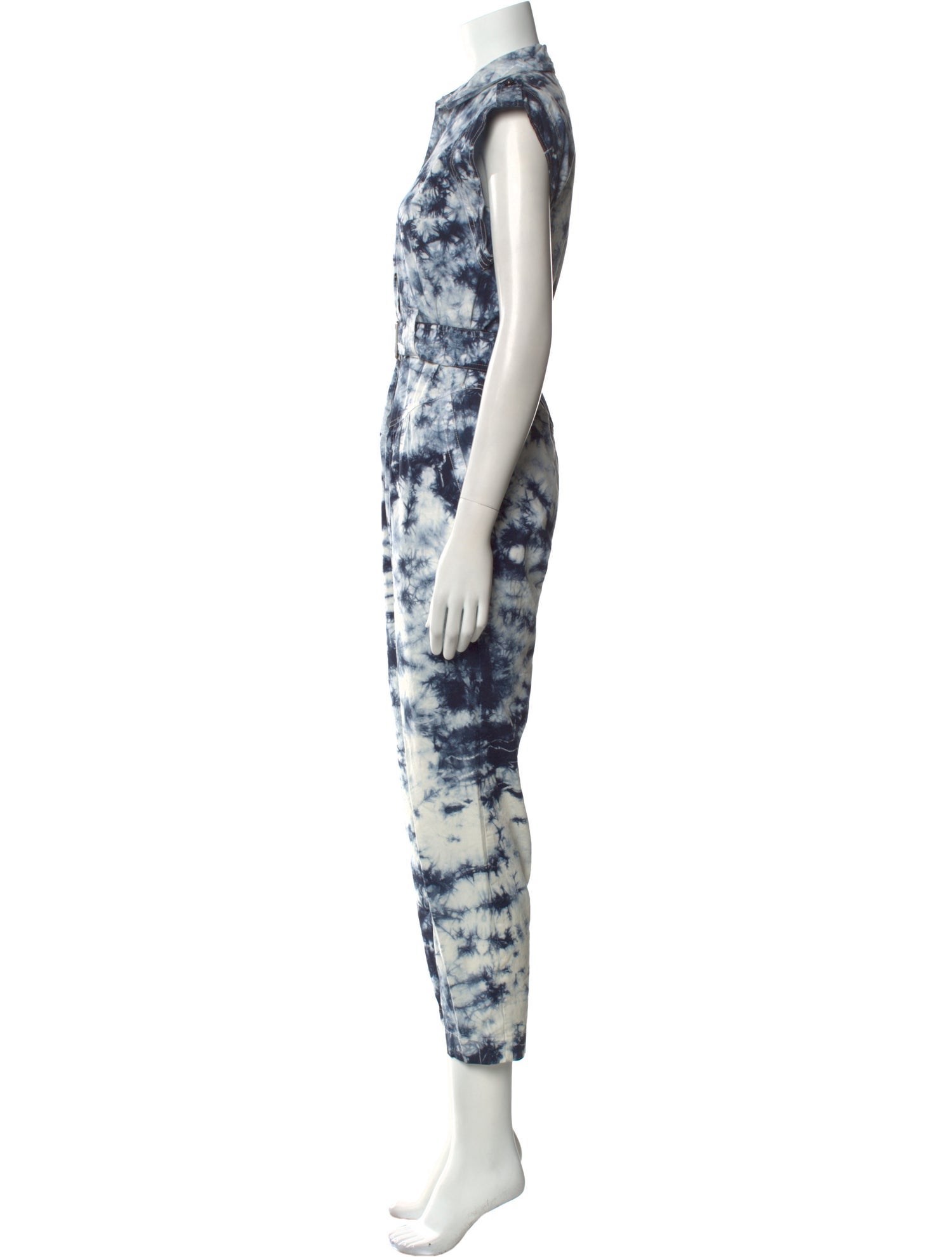 La Vie Rebecca Taylor Tie-Dye Print V-Neck Jumpsuit w/ Tags