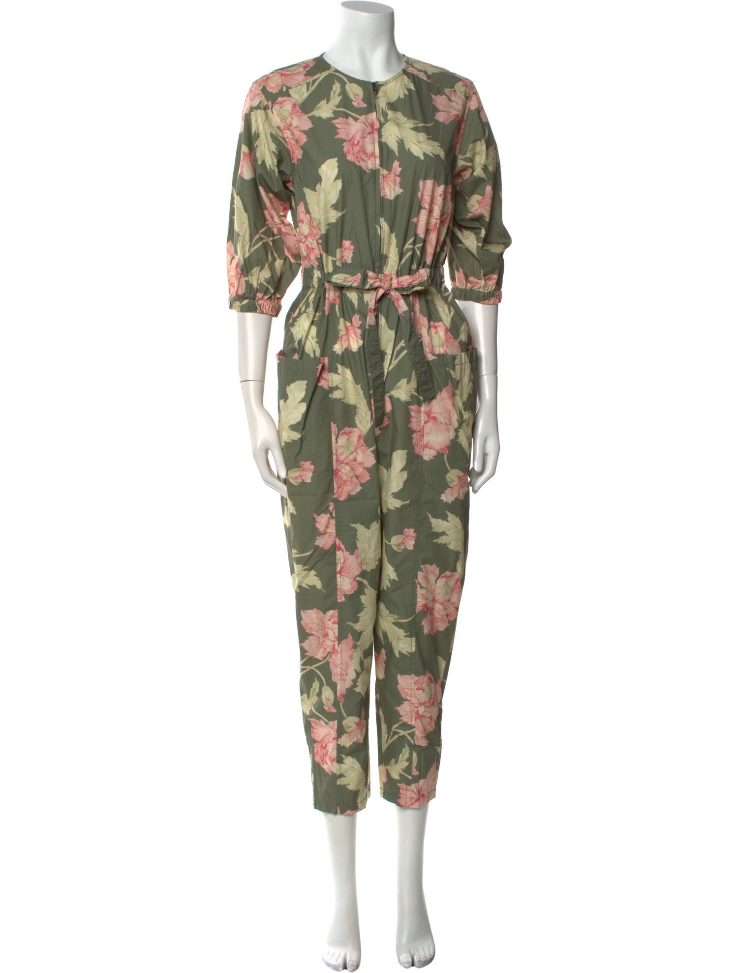 La Vie Rebecca Taylor Floral Print Crew Neck Jumpsuit w/ Tags