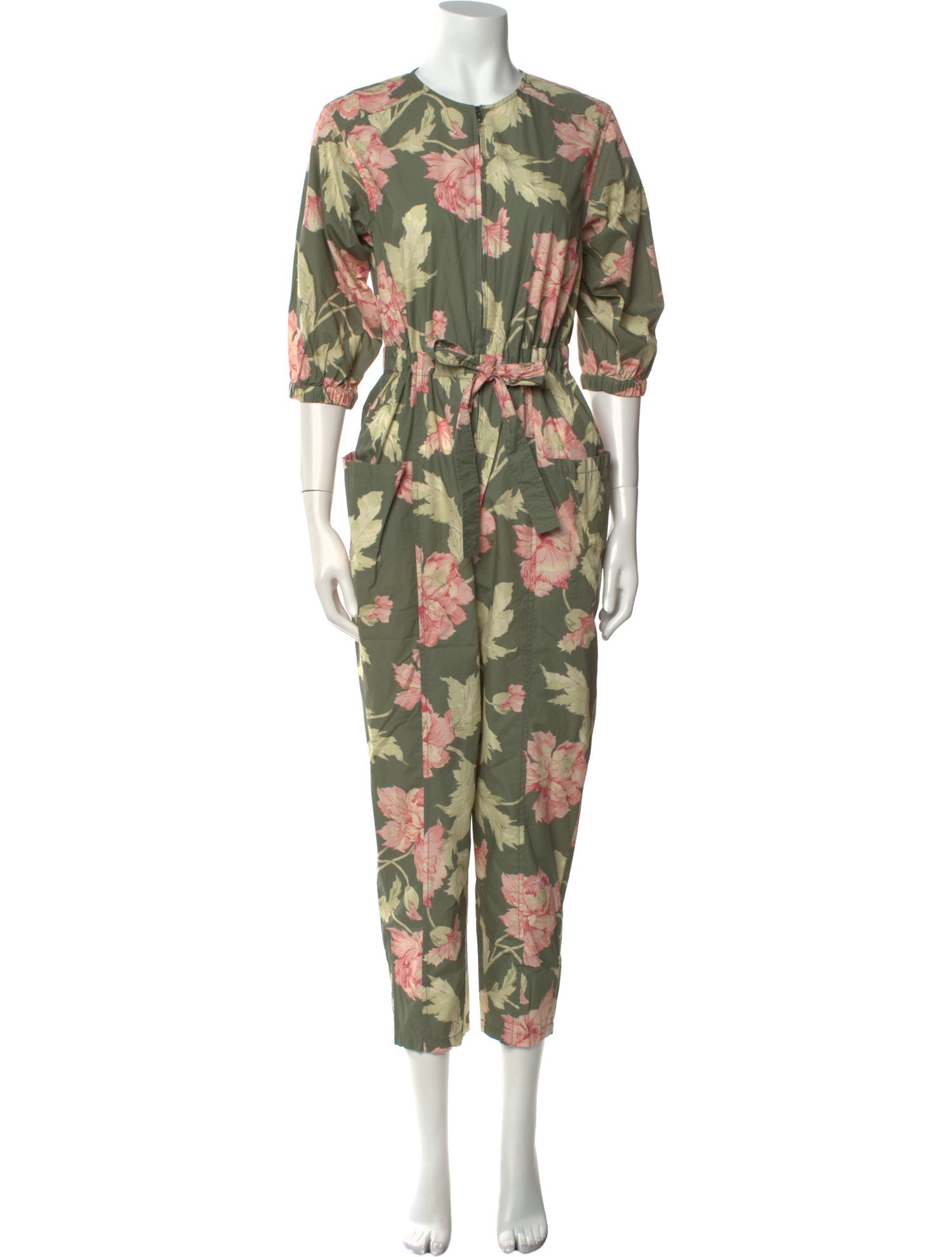 La Vie Rebecca Taylor Floral Print Crew Neck Jumpsuit w/ Tags