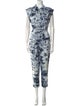 La Vie Rebecca Taylor Tie-Dye Print V-Neck Jumpsuit