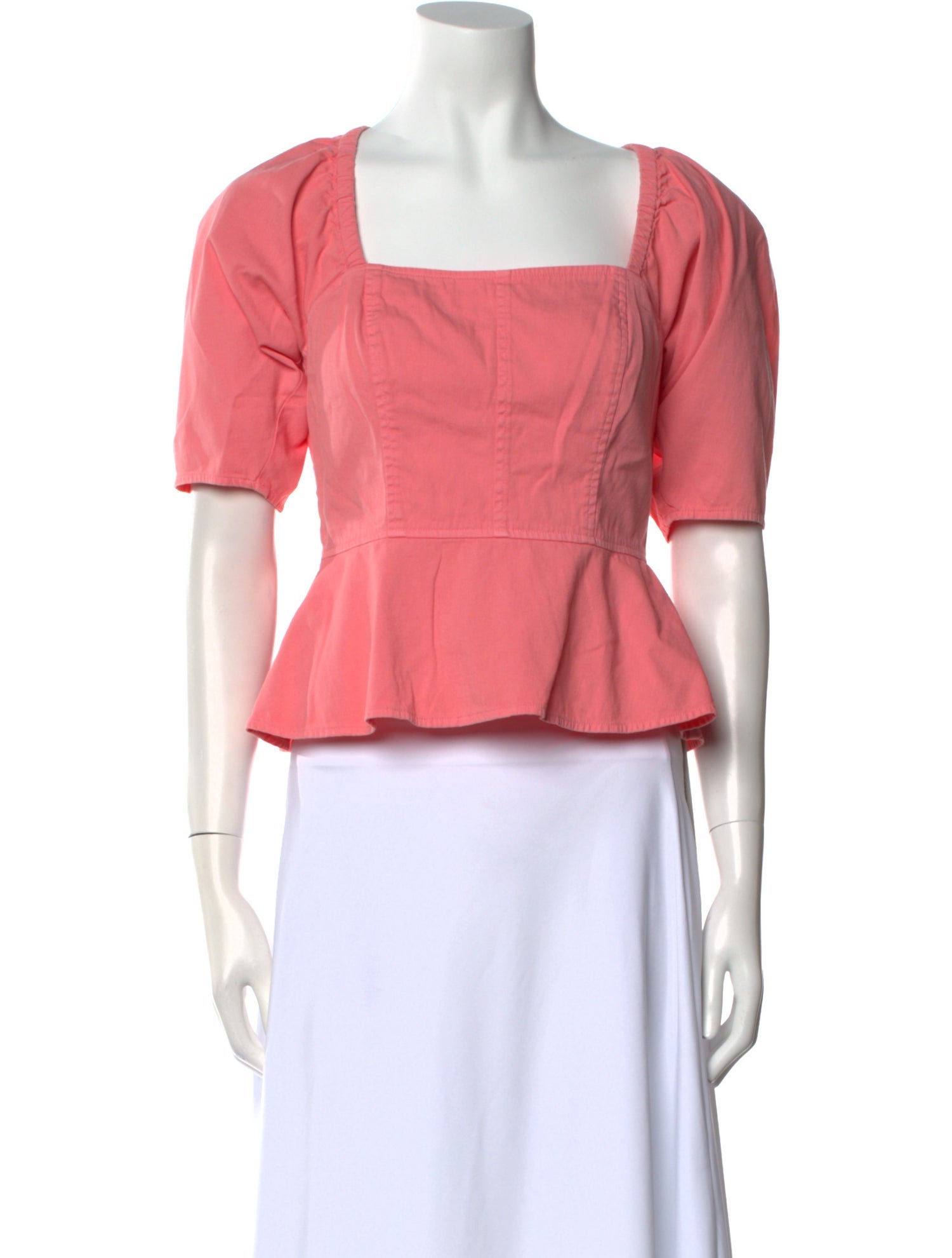 La Vie Rebecca Taylor Square Neckline Short Sleeve Crop Top w/ Tags