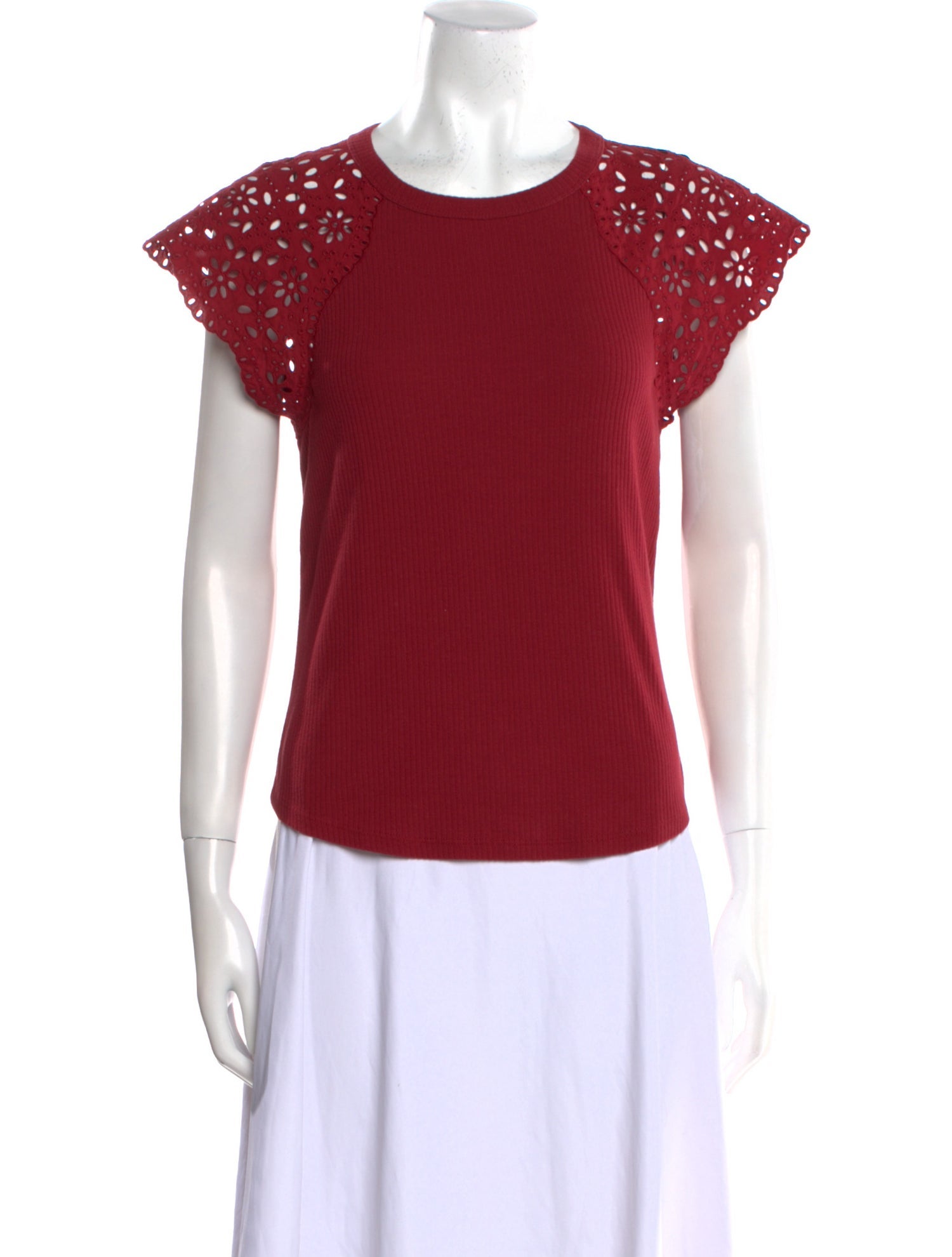 La Vie Rebecca Taylor Crew Neck Short Sleeve Top w/ Tags