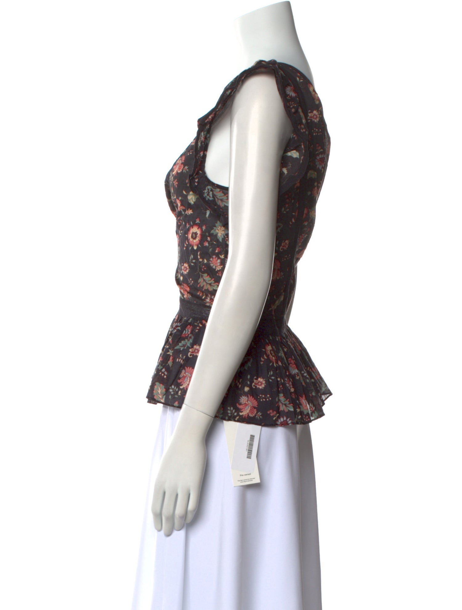 La Vie Rebecca Taylor Floral Print V-Neck Blouse w/ Tags