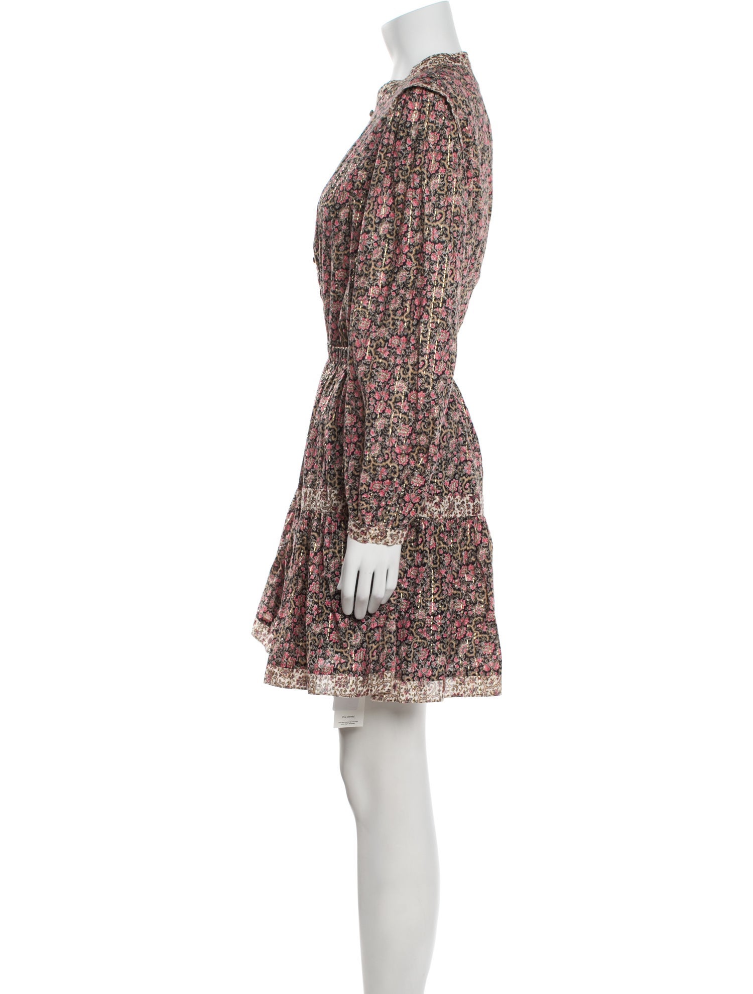La Vie Rebecca Taylor Floral Print Mini Dress