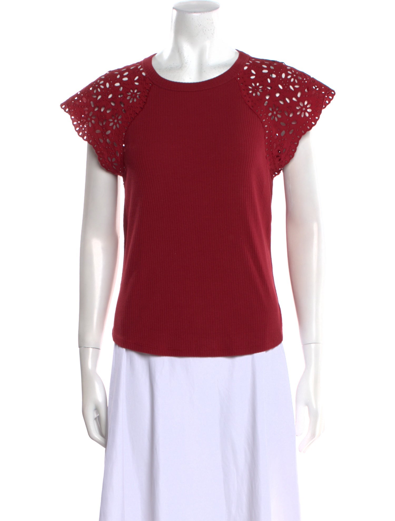 La Vie Rebecca Taylor Crew Neck Short Sleeve Top w/ Tags