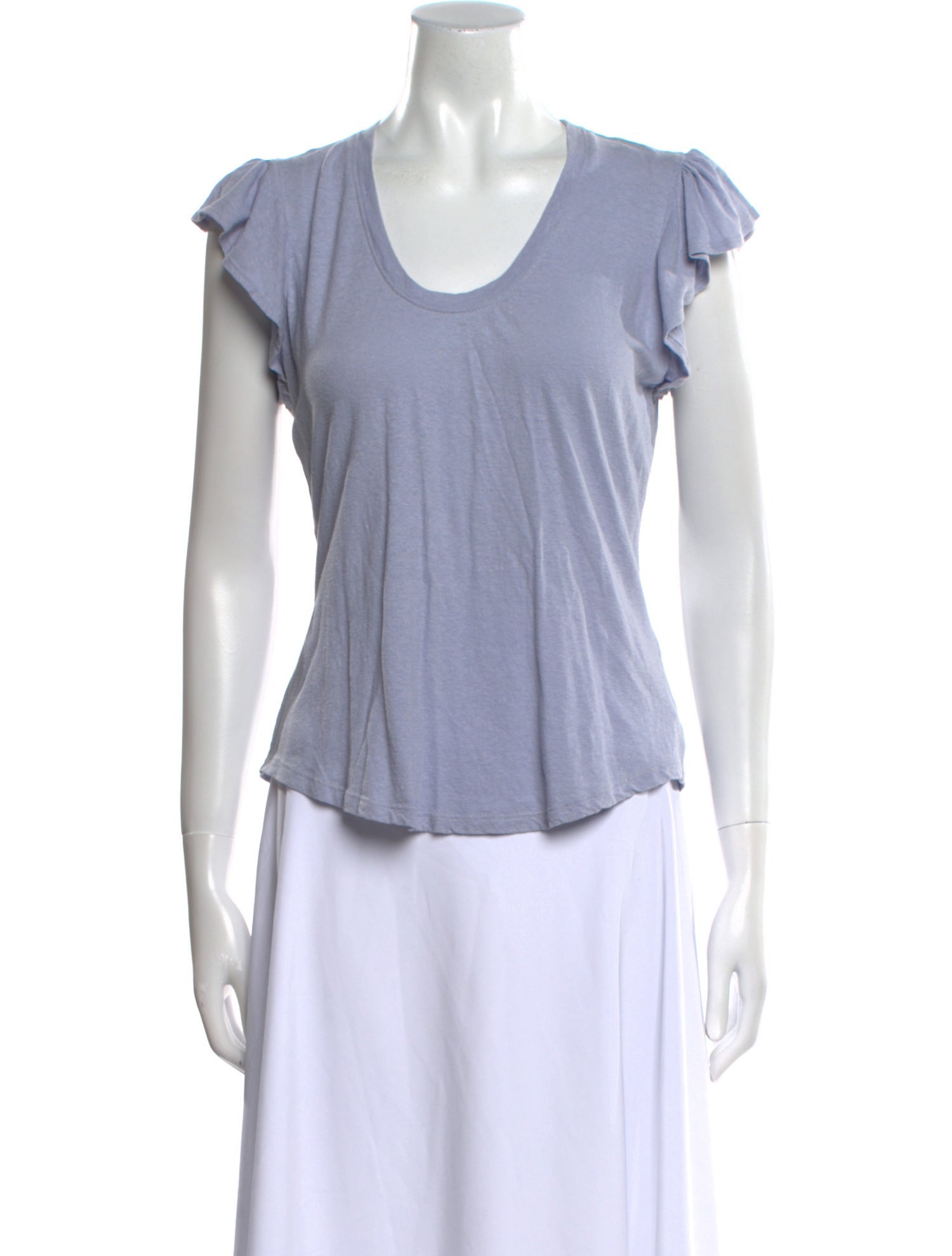 La Vie Rebecca Taylor Scoop Neck Short Sleeve T-Shirt