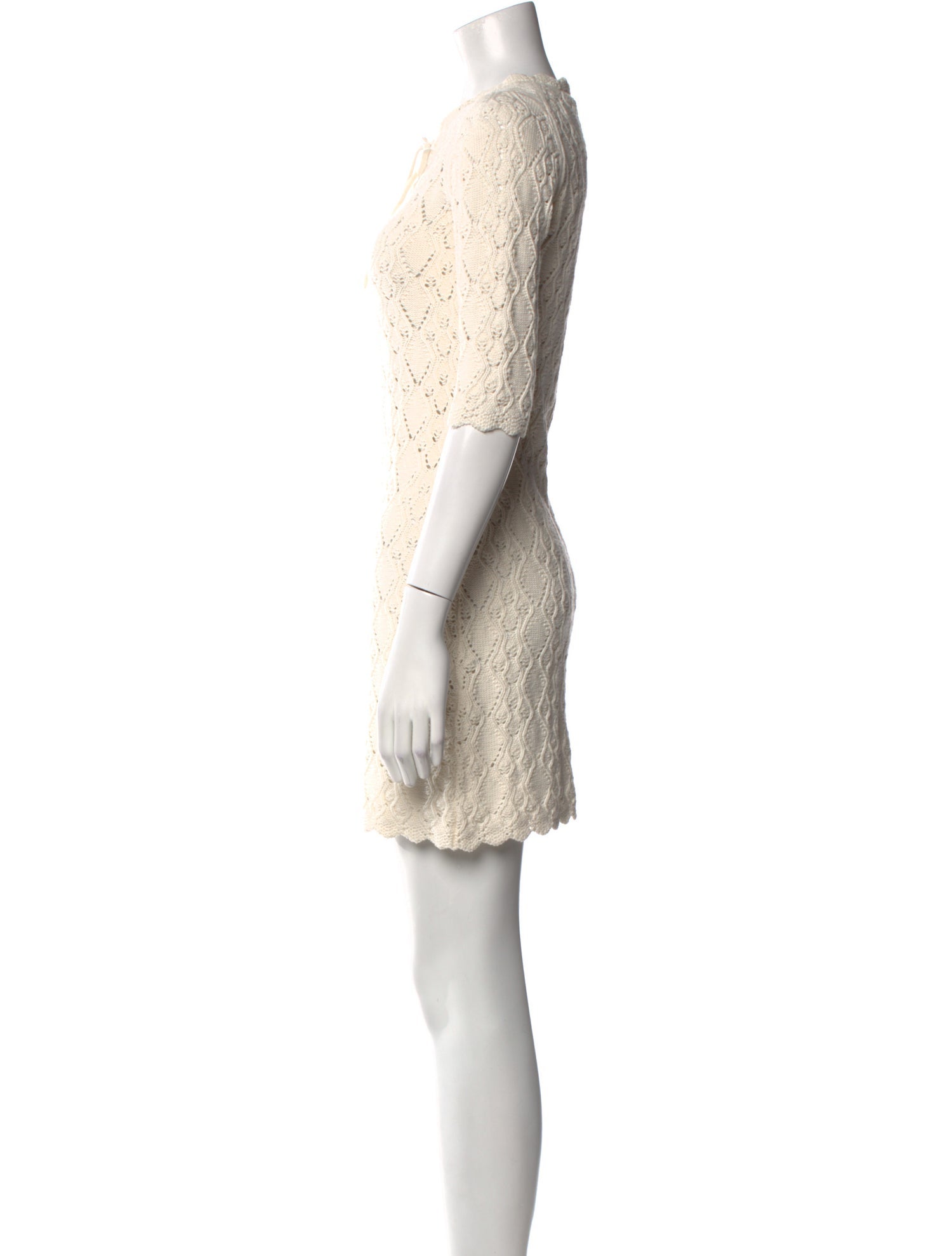 La Vie Rebecca Taylor Crew Neck Mini Dress