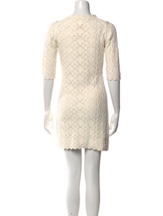 La Vie Rebecca Taylor Crew Neck Mini Dress