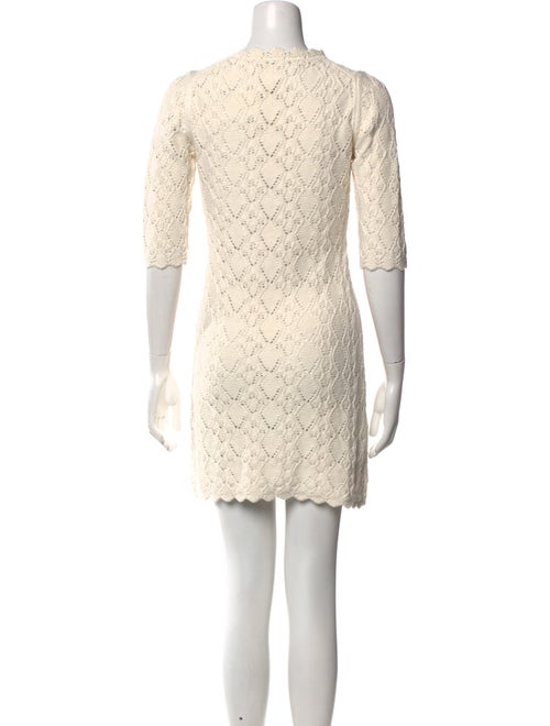 La Vie Rebecca Taylor Crew Neck Mini Dress