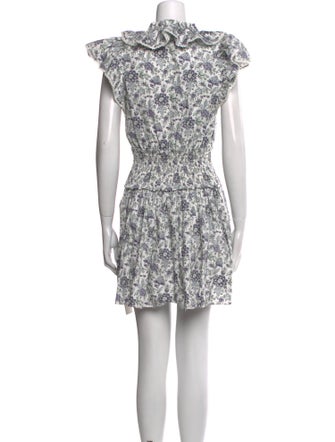 La Vie Rebecca Taylor Floral Print Mini Dress