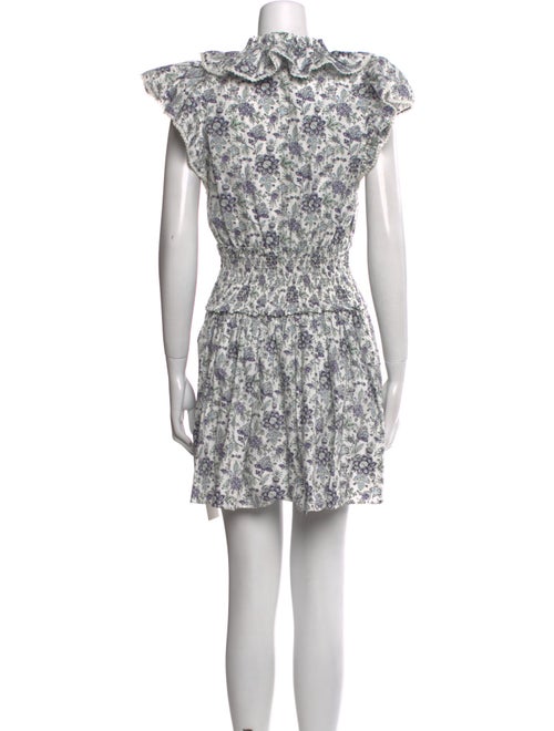 La Vie Rebecca Taylor Floral Print Mini Dress